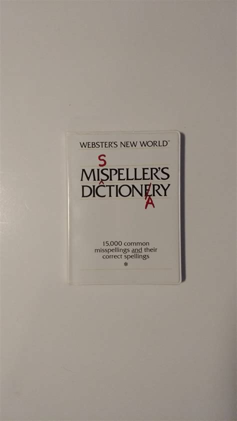 websters new world misspellers dictionary Epub